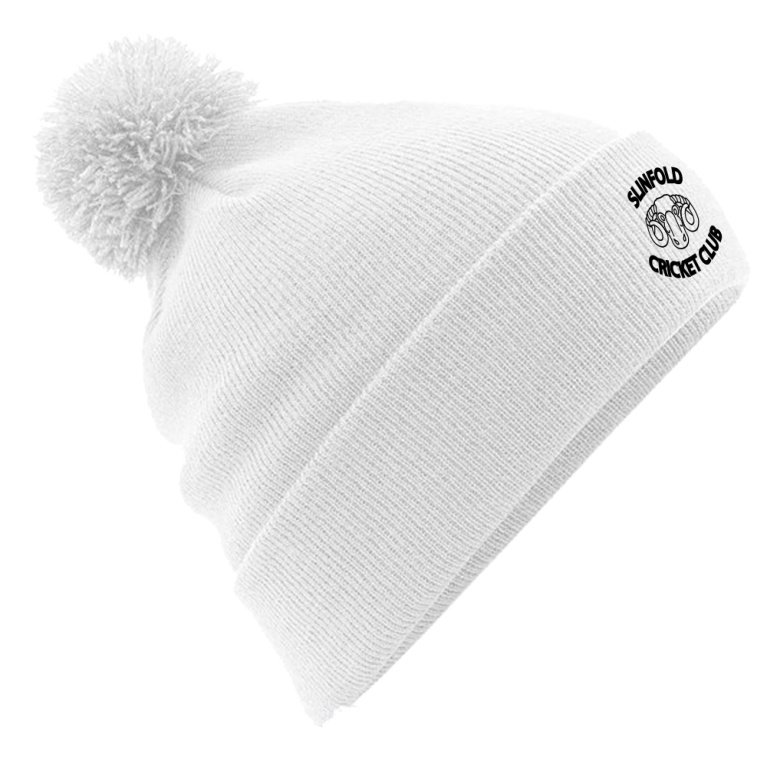 Original Pom Pom Beanie : White